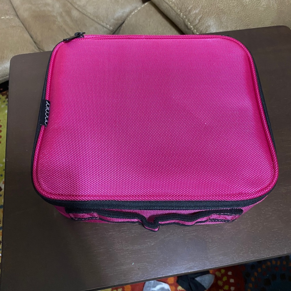 Pink makeup case